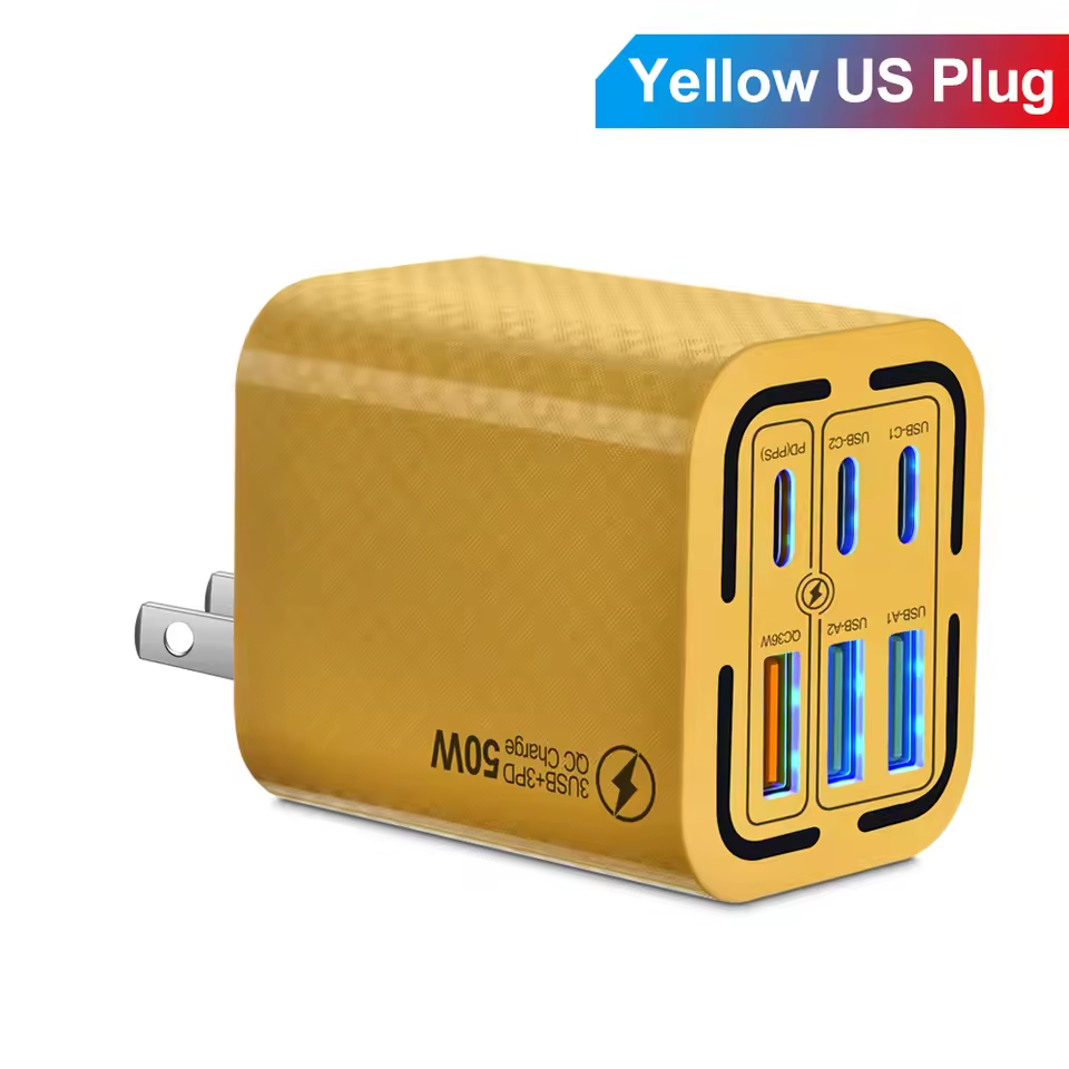The Ultimate 6-Port USB-C & USB-A Portable Charging Station